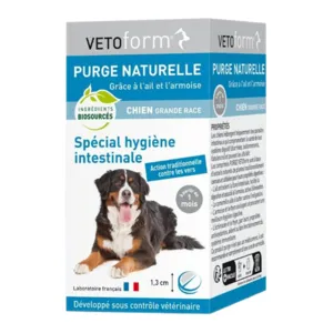 Vetoform comprimé pour purge Chien grande race