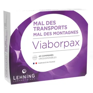Viaborpax Lehning comprimés mal des transports