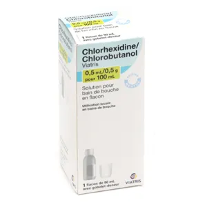 Bain de bouche Chlorhexidine Chlorobutanol Viatris