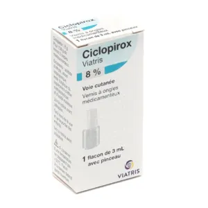 Ciclopirox vernis antifongique