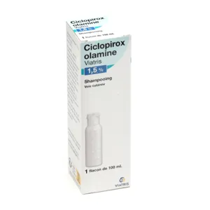 Shampooing  Ciclopirox olamine Viatris 1,5% dermite séborrhéique
