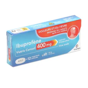 Viatris comprimés Ibuprofène 400 mg