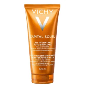Lait hydratant autobronzant visage et corps Vichy Capital Soleil