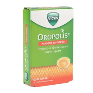 Oropolis pastilles coeur liquide gelée royale gout citron