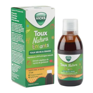 Sirop toux sèche et grasse enfant Vicks Natura