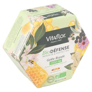 Vitaflor Gelée Royale 1500 mg Bio Défense  ampoules
