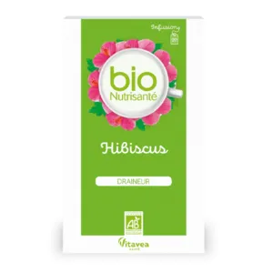 Bio Nutrisanté infusion Hibiscus draineur sachets