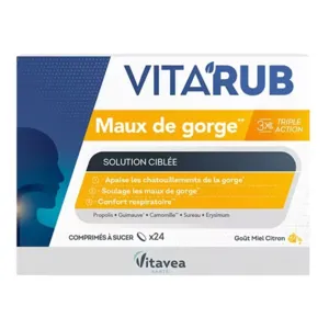 Comprimés Maux de gorge Vitarub