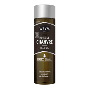 Waam Huile de chanvre Bio Assouplissante Apaisante Régénérante