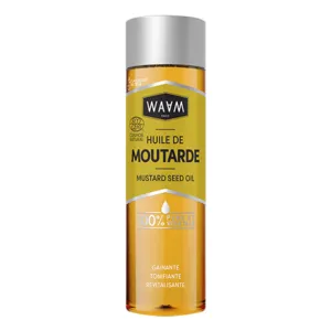 Huile de moutarde cheveux 100 % pure et végétale Waam