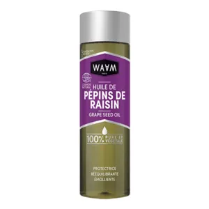 Huile de pépins de raisin Waam pour les cheveux secs