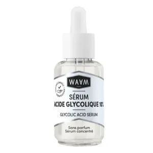 Sérum exfoliant à l'acide glycolique 10% Waam