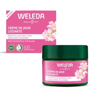 Crème de jour premières rides Rose Musquée et Thé blanc Weleda