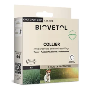 Collier anti puce chien Biovetol