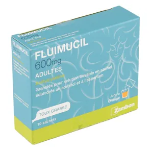 Fluimucil 600 mg sachet expectorant