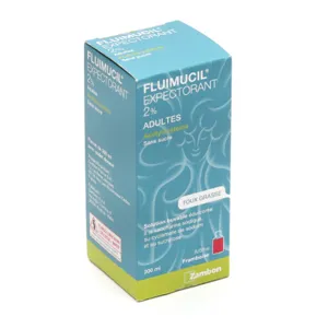 Fluimucil expectorant 2% sirop Toux grasse Adultes