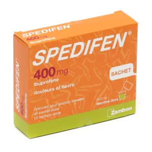 Spedifen 400 mg sachets Douleurs et fièvre