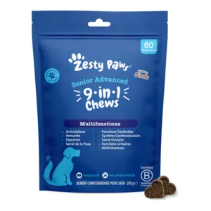 Zesty paws senior advanced Multifonctions friandises pour chiens