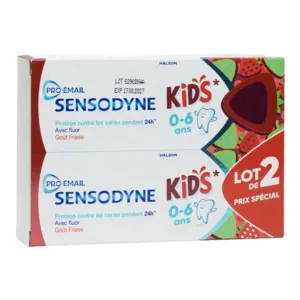 Sensodyne pro émail enfant dentifrice dents de lait
