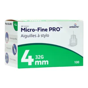 Micro Fine Ultra aiguille pour stylo à insuline x100