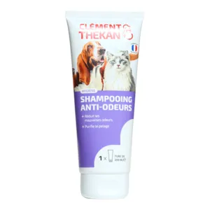 Shampooing anti odeurs Clément Thékan Vétosan chien et chat