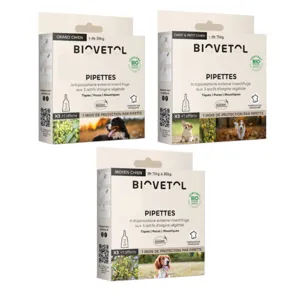 Traitement externe antiparasitaire bio chien Biovetol