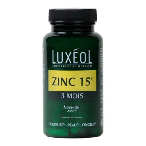 Zinc 15 Luxéol peau et phanères