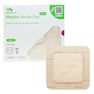 Pansement hydrocellulaire Mepilex Border Carré