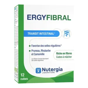 Ergyfibral Nutergia Transit intestinal cubes à mâcher