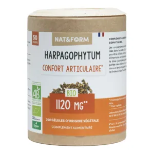 Harpagophytum Nat et Form Ecoresponsable bio gélules Confort articulaire