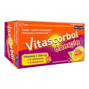 Vitascorbol énergie comprimés vitamine C