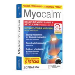 Patch chauffant Myocalm douleurs muscles et articulations