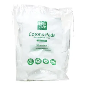 Rectangles de coton bio Visage et Corps LMP Care