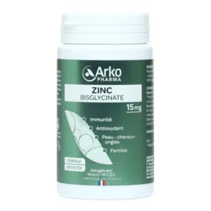 Gélules Zinc bisglycinate 15 mg Arkopharma