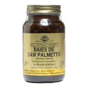Solgar baies de Saw palmetto gélules végétales