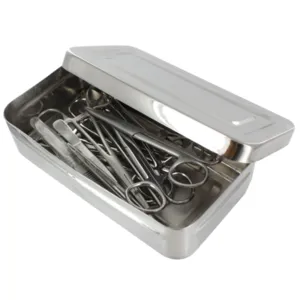 Boite materiel chirurgie d'urgence 13 instruments