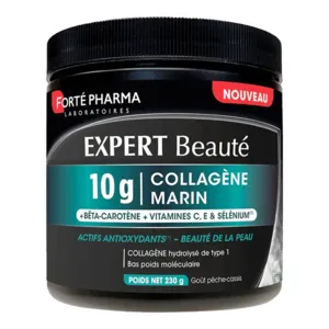 Forté Pharma Expert beauté Collagène marin 10g goût pêche cassis