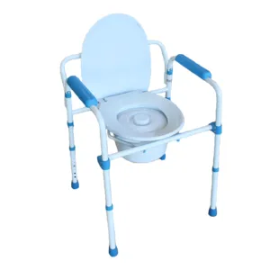 Cadre de toilette pliant Blue Steel triple fonction