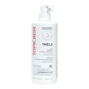 Lait ultra hydratant unifiant pour taches pigmentaires Mela Topicrem