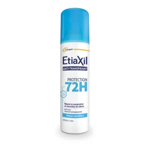 Etiaxil 72h anti transpirant spray Peau sensible