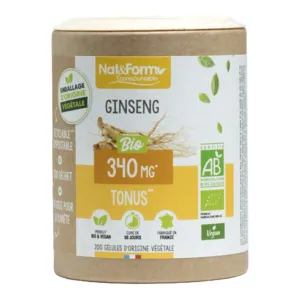 Ginseng Nat et Form Ecoresponsable bio gélules Tonus