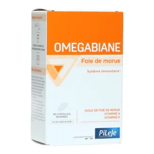 PileJe Omegabiane huile foie de morue capsules