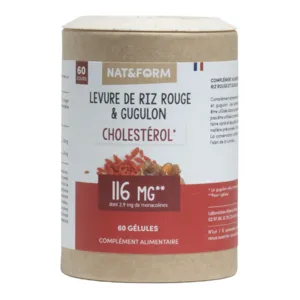 Gélules Nat & Form Ecoresponsable Levure de riz rouge et Gugulon