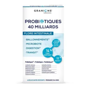 Probiotiques Granions Flore intestinale gélules