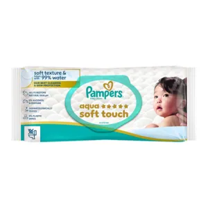 Lingettes bébé Pampers Aqua Soft Touch