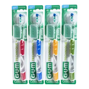 Brosse à dents souple Gum Technique plus Compacte 491
