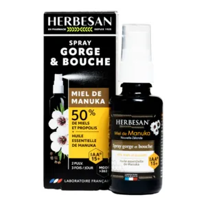 Spray buccal Herbesan au Miel de Manuka