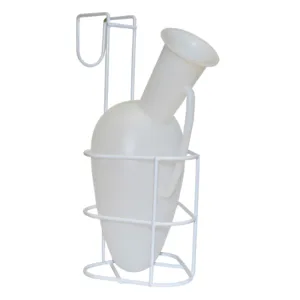 Porte urinal plastifié blanc pour lit médicalisé