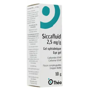 Siccafluid lubrifiant ophtalmique