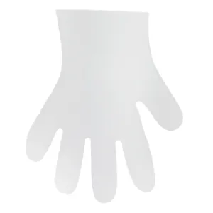 Gants jetables transparents en polyéthylène